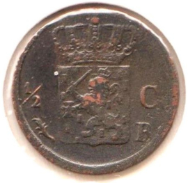 A - ½ Cent 1823 Brussel a (7) FR/ZF