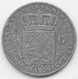 G - ½ gulden 1848 (6) ZF-