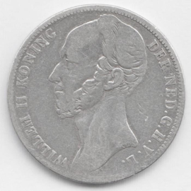 Koning Willem II - 1 Gulden