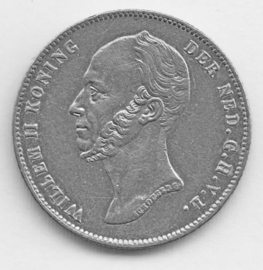 Koning Willem II - ½ Gulden
