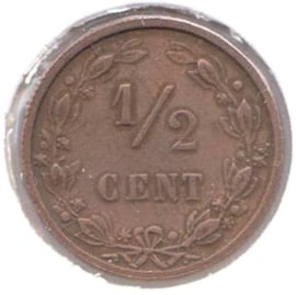 A - ½ Cent 1884 (6) ZF+