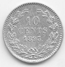 E - 10 cent 1893 (5) ZF+/PR-