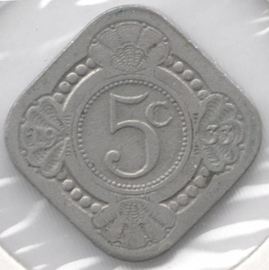 D - 5 cent 1933 ZF+