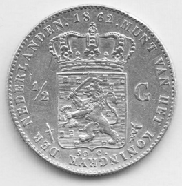 G - ½ Gulden 1862 (3) PR+