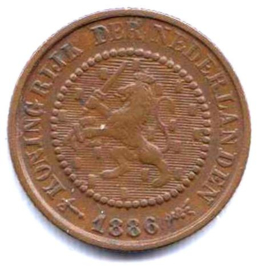 A - ½ Cent 1886 (6) ZF