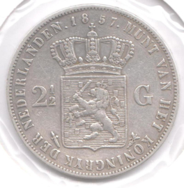 J - 2½ Gulden 1857 (5) ZF/PR