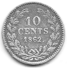 E - 10 cent 1862 (7) FR+/ZF