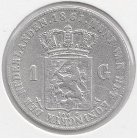 H - 1 Gulden 1861 (7) ZF-/ZF