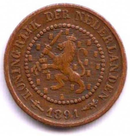 A - ½ Cent 1891 (5) ZF+