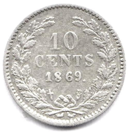E - 10 Cent 1869 (5) ZF/ZF+