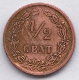 A - ½ Cent 1886 (5) ZF+