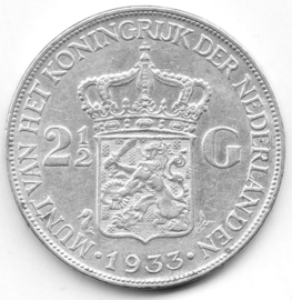 J - 2½ Gulden 1933 (4) PR