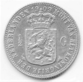 G - ½ Gulden 1909 (5) PR-