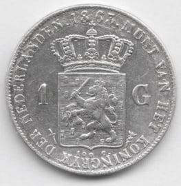 H - 1 Gulden 1863 (5) ZF+