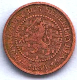 A - ½ Cent 1886 (5) ZF+