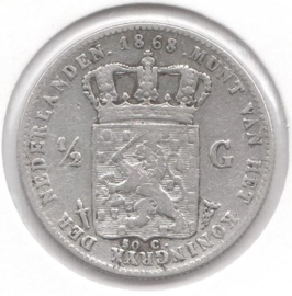 G - ½ Gulden 1868 (7) ZF-