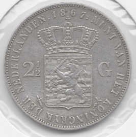J - 2½ Gulden 1867 (5) PR-