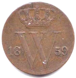 A - ½ Cent 1859 (6) ZF