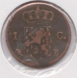 B - 1 Cent 1827 Brussel (7) FR/ZF-