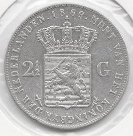 J - 2½ Gulden 1869 (5) ZF+/PR-