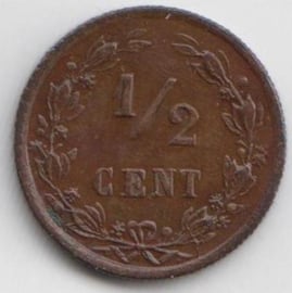 A - ½ Cent 1885 (5) ZF+