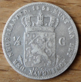 G - ½ gulden 1858 (7) ZF-