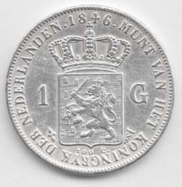 H - 1 Gulden 1846 Lelie (5) ZF+/PR-