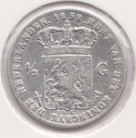 G - ½ gulden 1858 (7) ZF-
