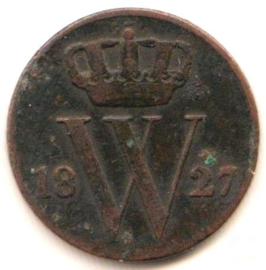 A - ½ Cent 1827 U (Utrecht) (8) FR