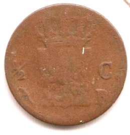 A - ½ Cent 1822 Brussel (8) FR