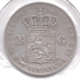 J - 2½ Gulden 1865 a (6) ZF