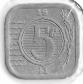 D - 5 Cent 1941 (4) PR Zink