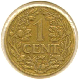 B - 1 Cent 1943 (5) ZF+ geel