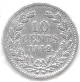 E - 10 Cent 1849 a (6) ZF