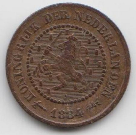 A - ½ Cent 1884 (7) FR/ZF-