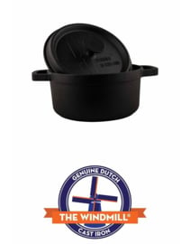 Pre-Seasoned Cast Iron BBQ Pan With Lid Large