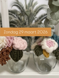 B L O E M E N T U I N  van macrame zondag 29 maart 2026