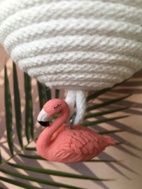 Klein Wit met Flamingo