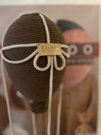 B A L O O  Mocha met nude koord
