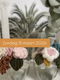 B L O E M E N T U I N  van  macrame Zondag 15 maart 2026