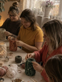 Kerstworkshop  L I C H T J E van Macrame Donderdag 17 december 19.00-21.30 uur