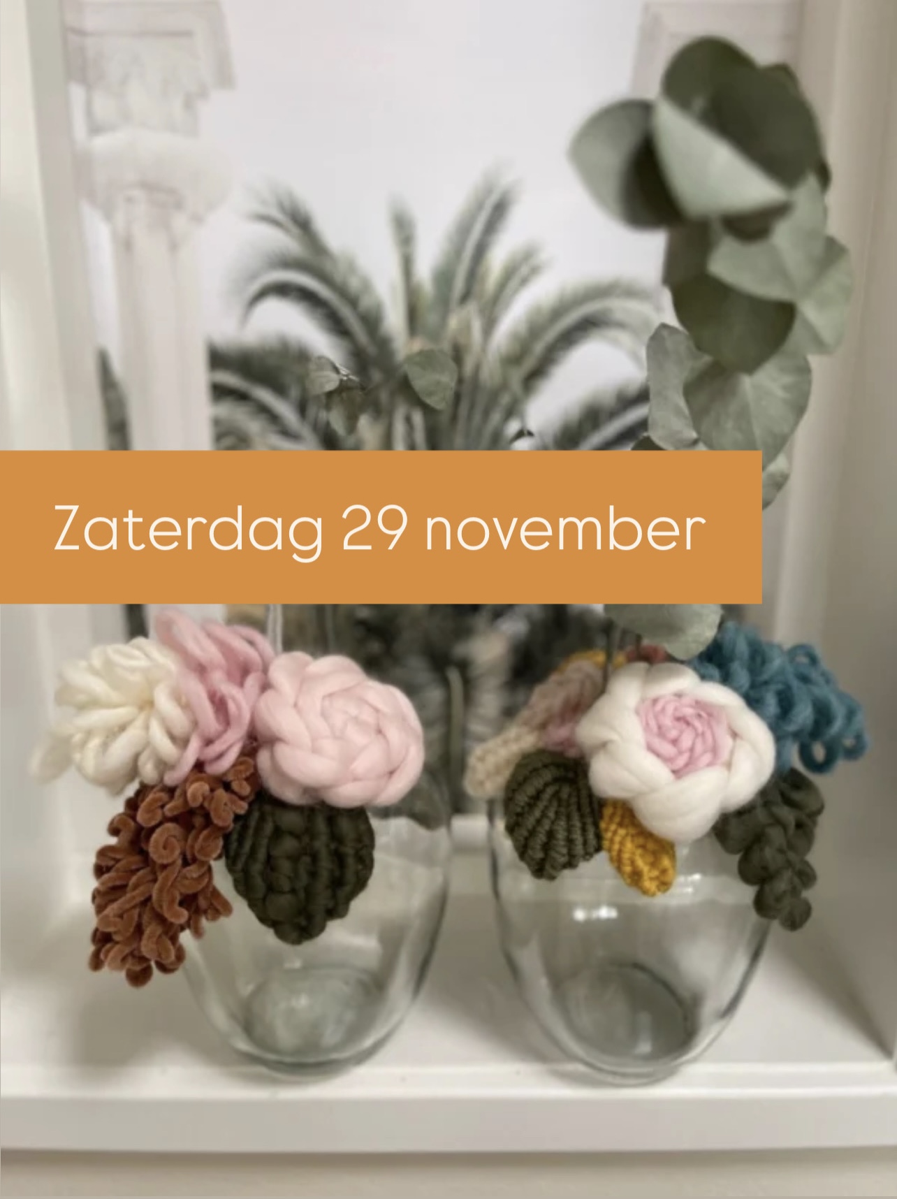 B L O E M E N T U I N  van macrame zaterdag 29 november