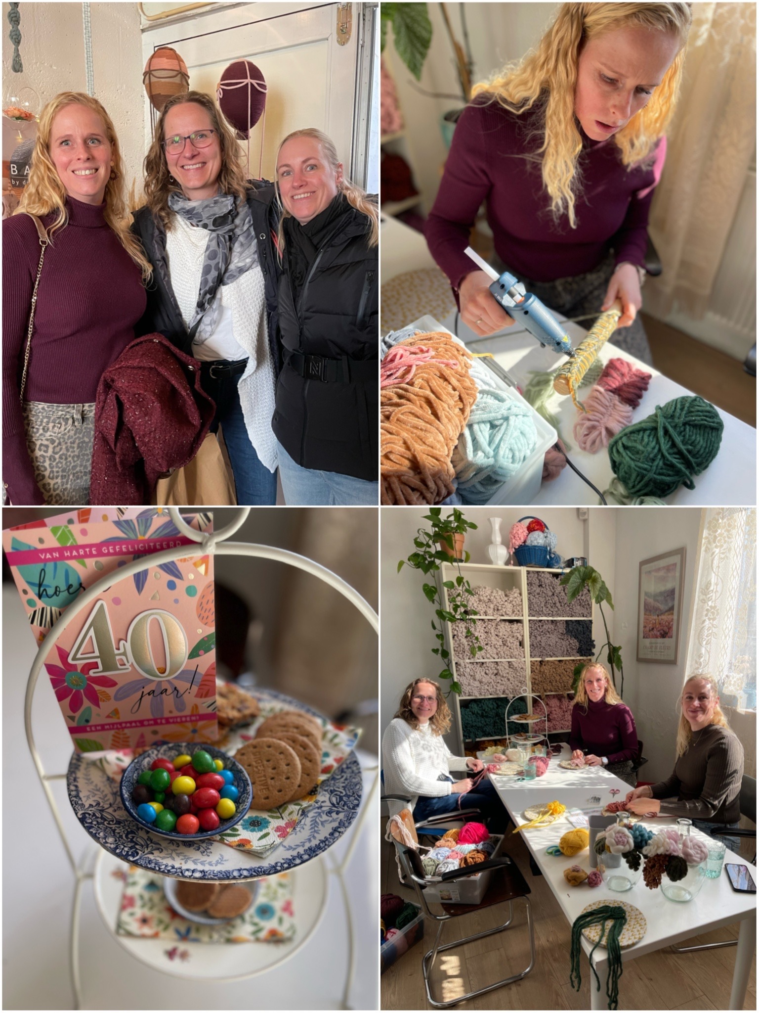 Macrame bloemen workshop