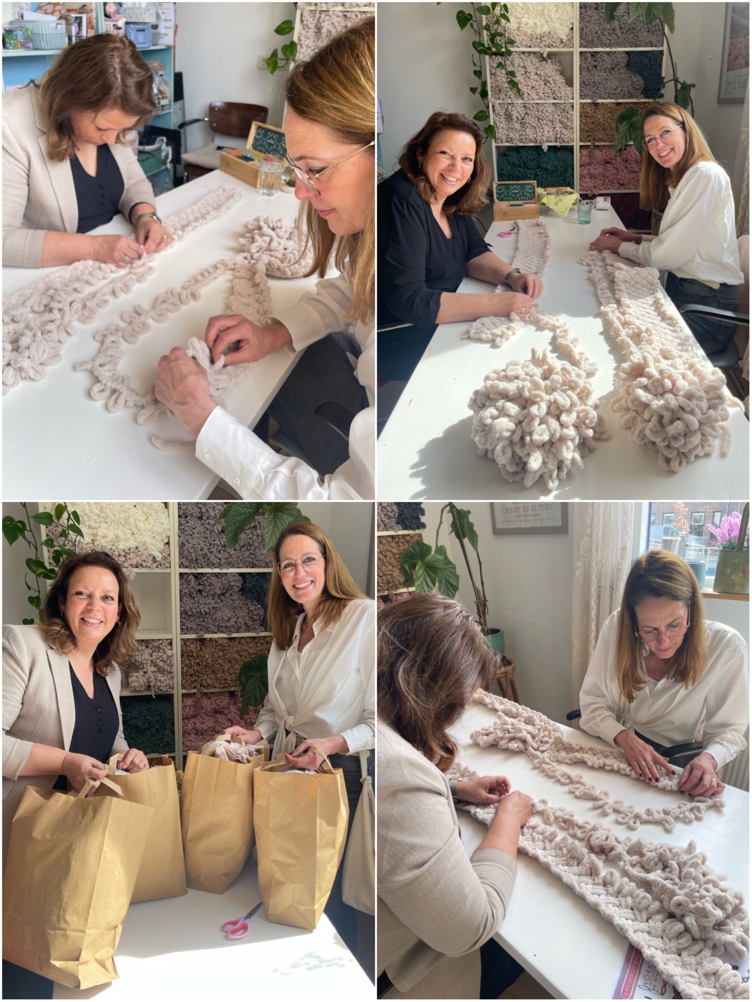 Alize puffy breien workshop Druiventuintje 