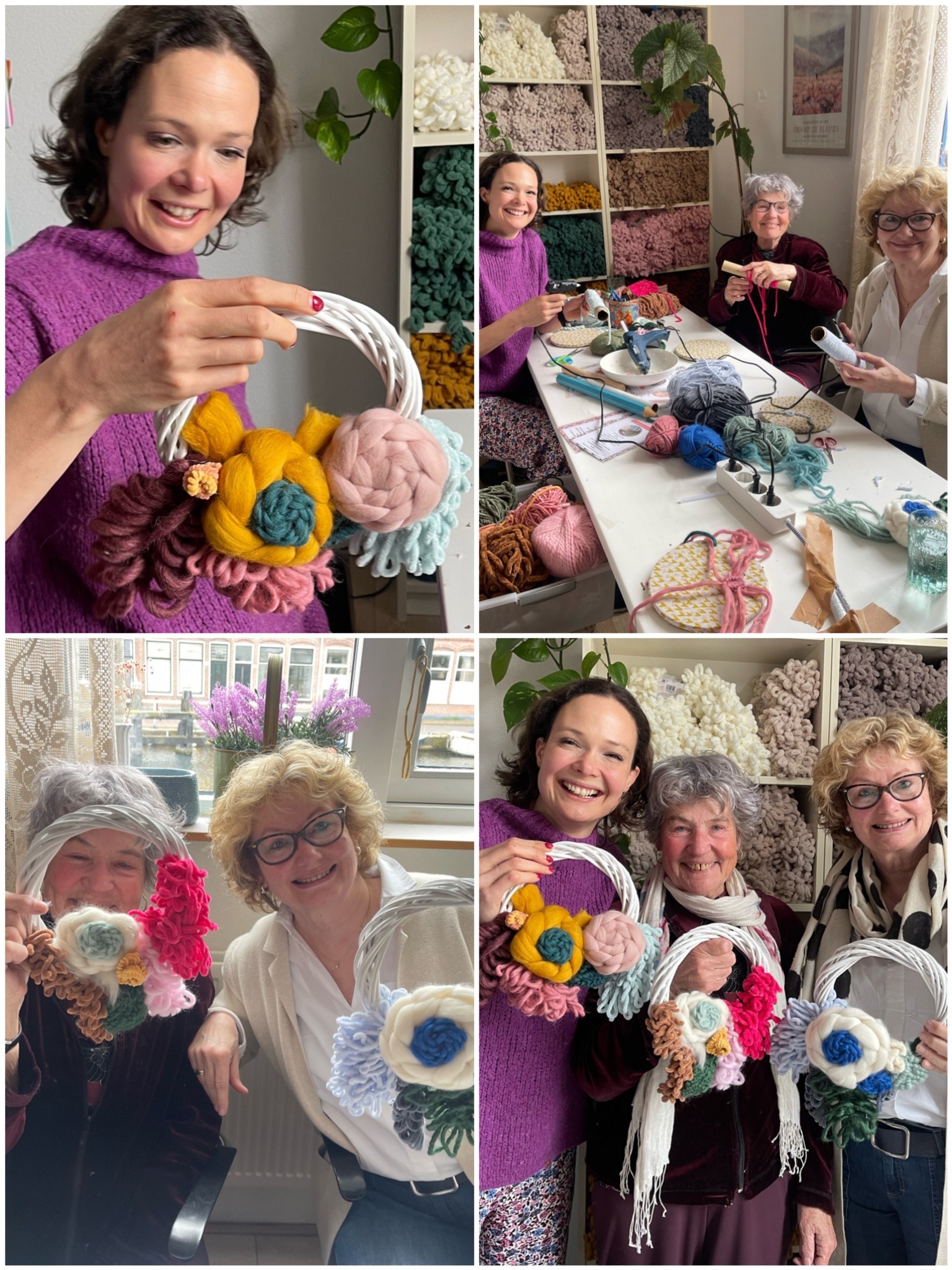 Macrame bloemen druiventuintje workshop creatief