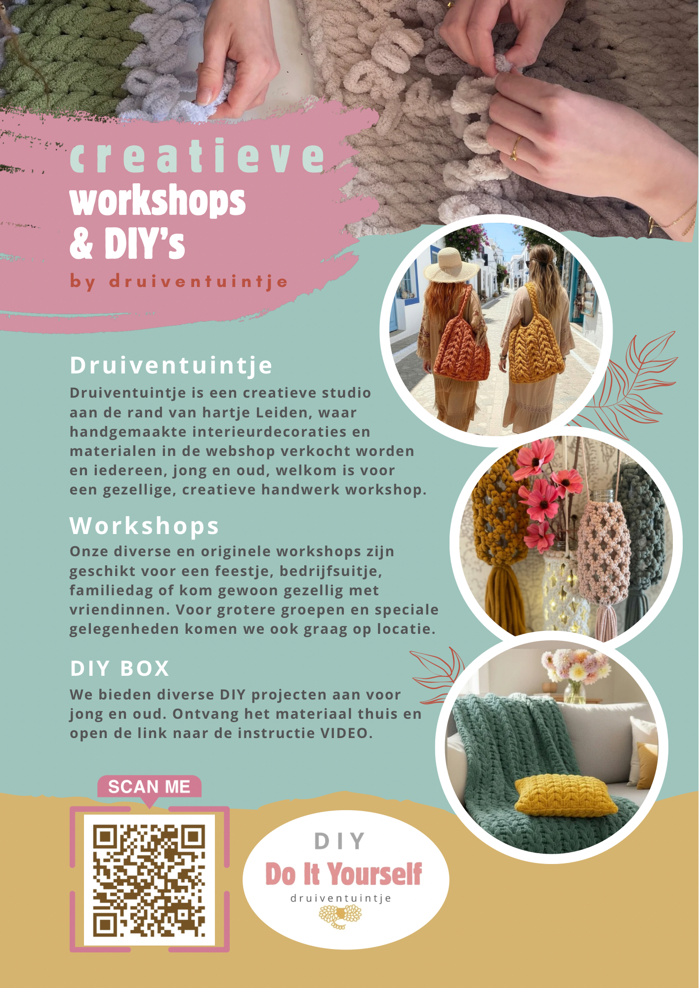 Breien workshop leiden druiventuintje