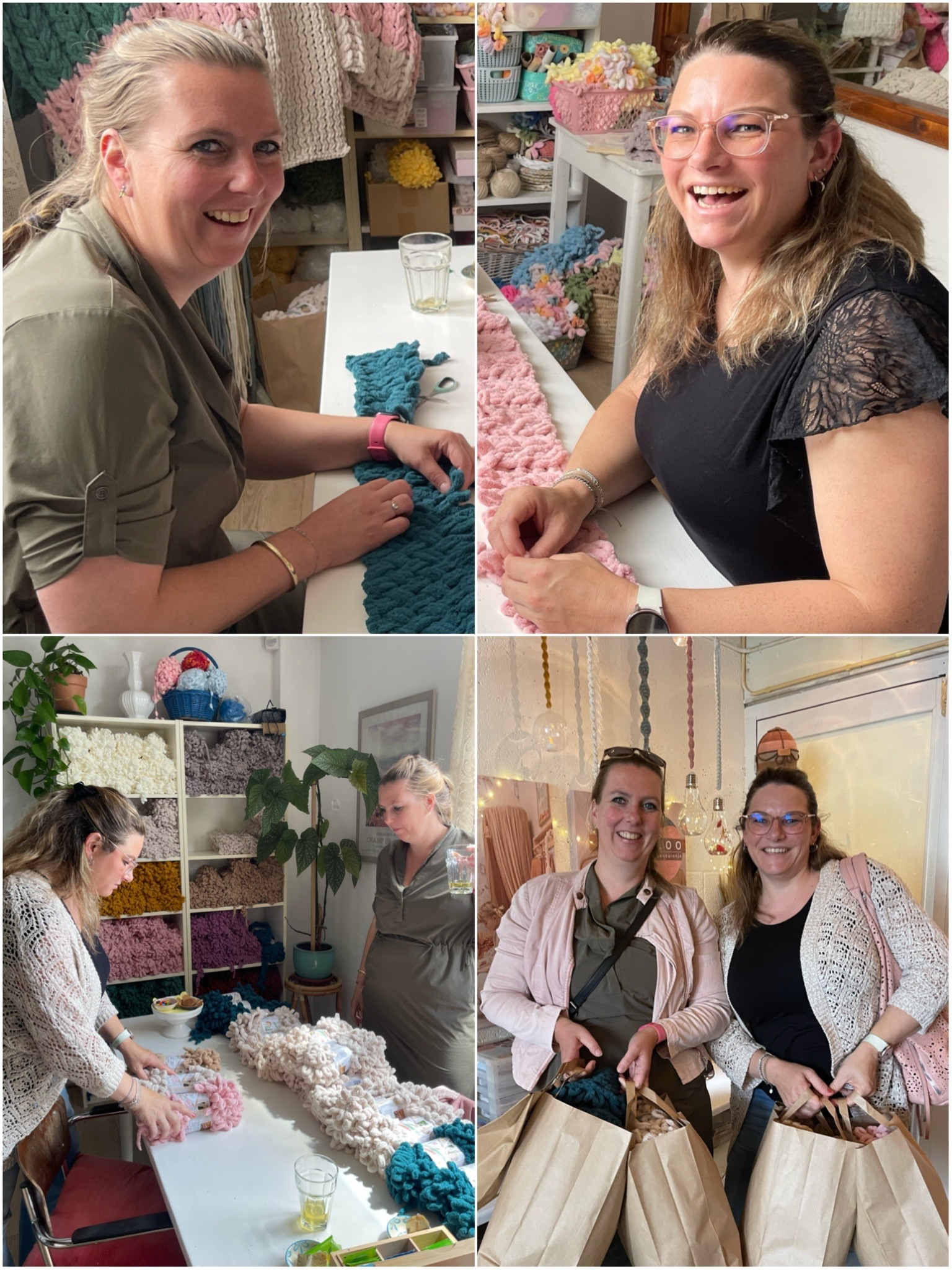 Alize puffy plaid breien workshop