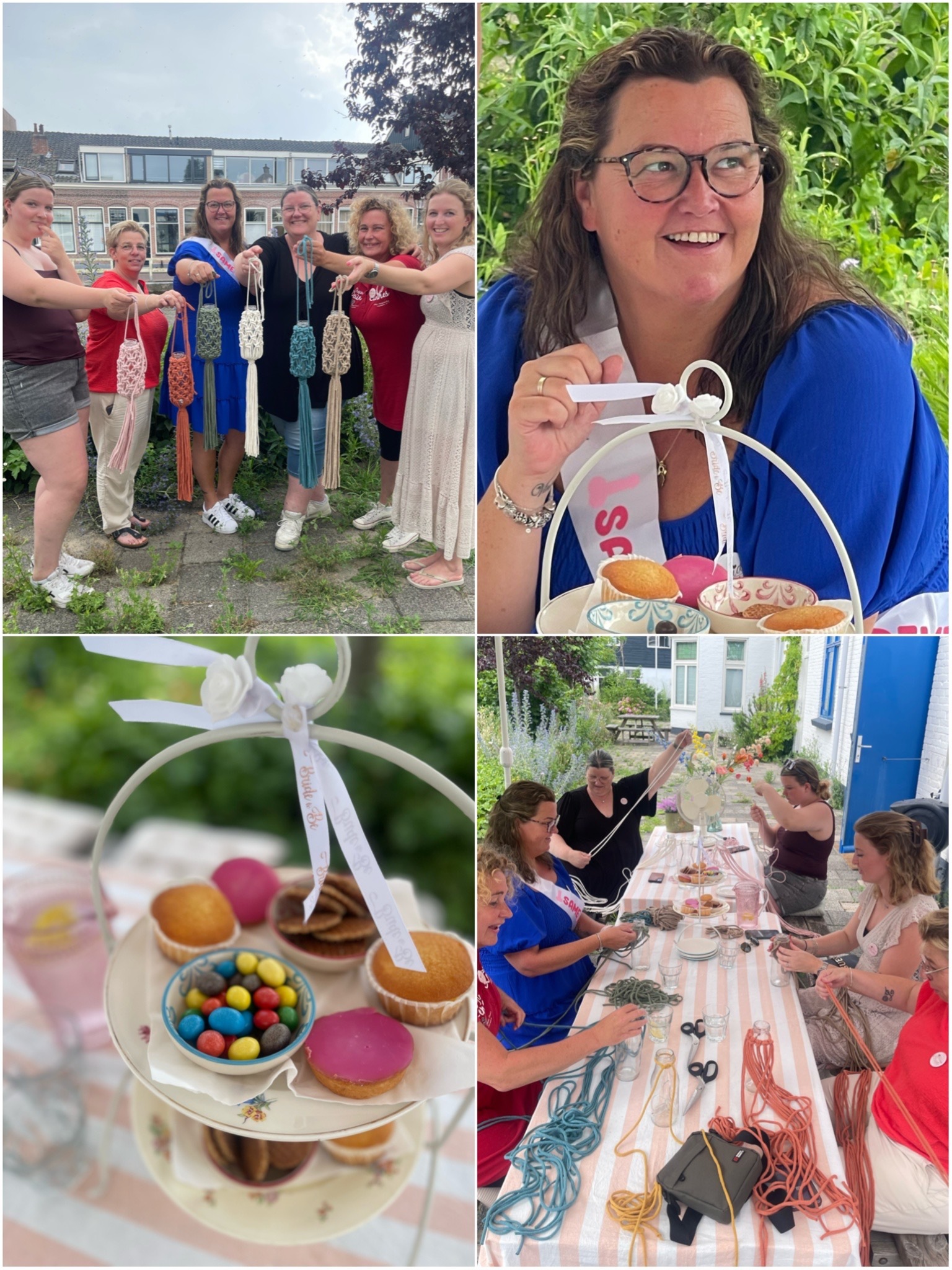 Macrame workshop vrijgezellenfeest leiden buiten 