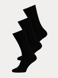 Merino Wollen Sokken - Zwart - 3 Paar