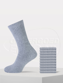 Sport sokken 10 pak licht grijs